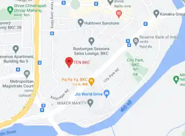 Adani Ten BKC location map, Bandra East